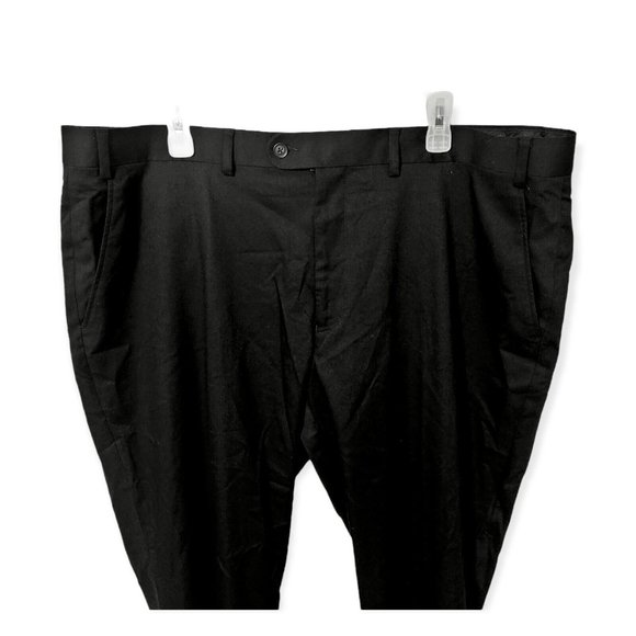 NWOT $395 Perry Ellis Men's Black Slim-Fit 2-Piece Suit Jacket 48L Pants 43Wx34L - Picture 4 of 12